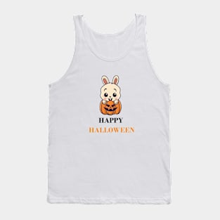 Happy Halloween White Rabbit Tank Top